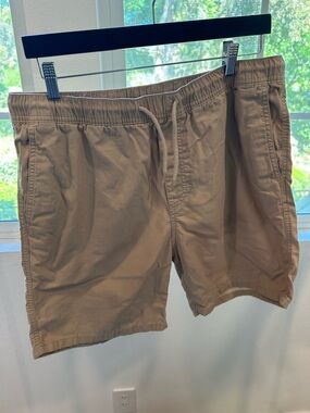 Lot of 2 pairs of H&M Men's Drawstring Shorts in Tan and green